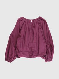 SEMI SHEER LONG SLEEVED BLOUSE, Fig, highres