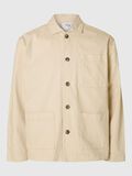 Selected HYBRID COTTON DENIM JACKET, Ecru, highres - 16096957_Ecru_001.jpg