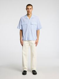 TERNET KORTÆRMET SKJORTE, Cashmere Blue, highres