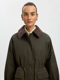 WAXED COTTON JACKET, Grape Leaf, highres