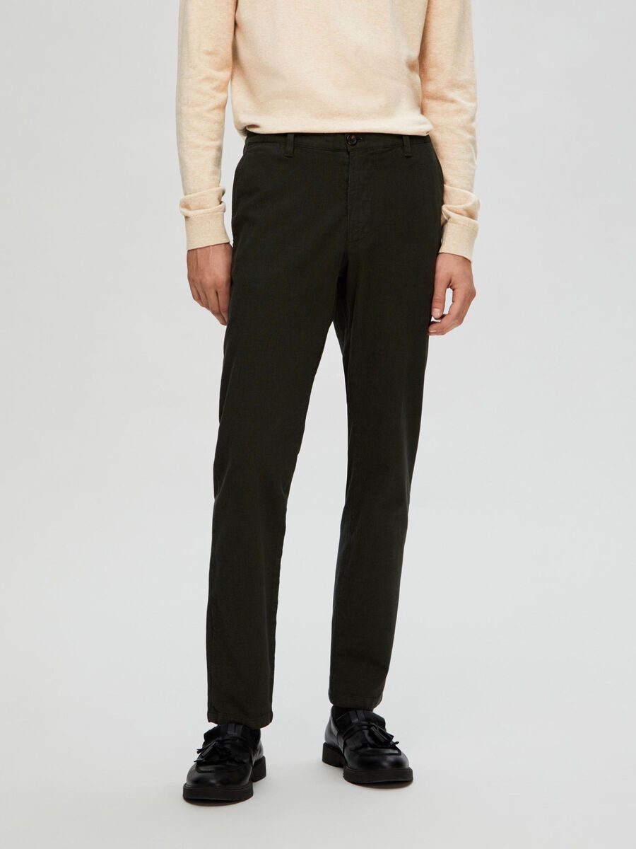 Selected 175 SLIM FIT GESTRUCTUREERD CHINO, Rosin, highres - 16091554_Rosin_003.jpg