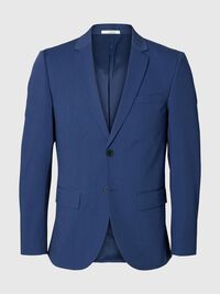 VISKOSEBLANDING SLIM FIT BLAZER, Blue Depths, highres