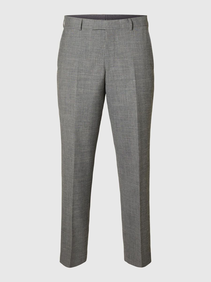 Selected SLIM FIT ANZUGHOSE, Grey, highres - 16087871_Grey_001.jpg