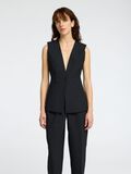 Selected FITTED WOOL BLEND WAISTCOAT, Black, highres - 16097767_Black_003.jpg
