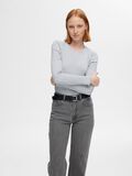 Selected RIBBED LONG SLEEVED TOP, Light Grey Melange, highres - 16077380_LightGreyMelange_008.jpg