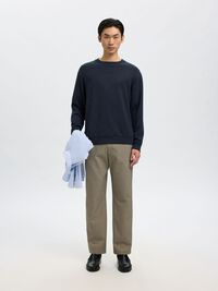 VISCOSE BLEND SWEATSHIRT, Sky Captain, highres