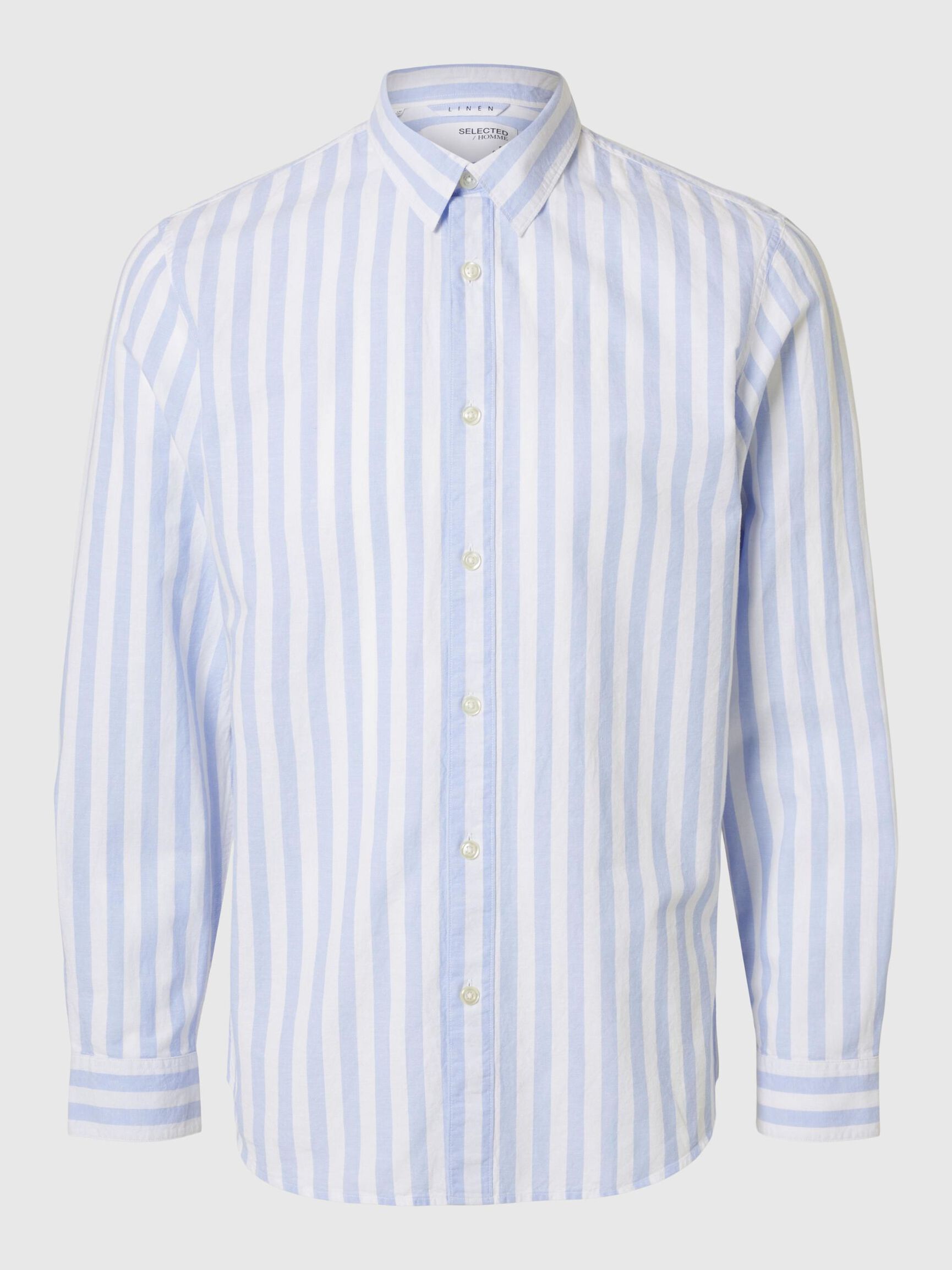 LONG SLEEVED SHIRT, Cashmere Blue, highres