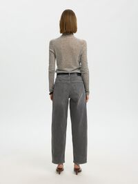 HIGH WAIST BARREL FIT JEANS, Medium Grey Denim, highres
