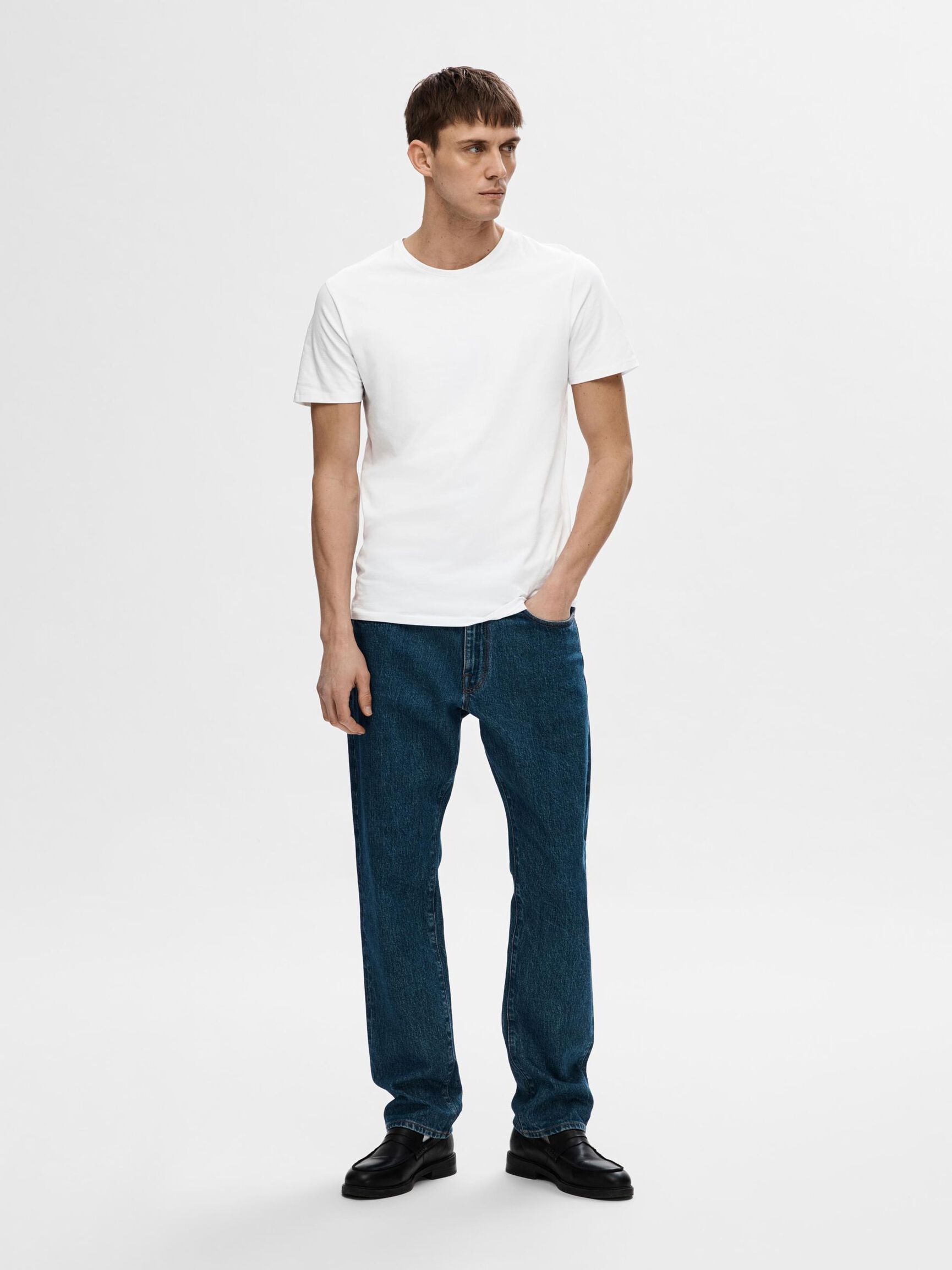 SHORT-SLEEVED T-SHIRT, Bright White, highres