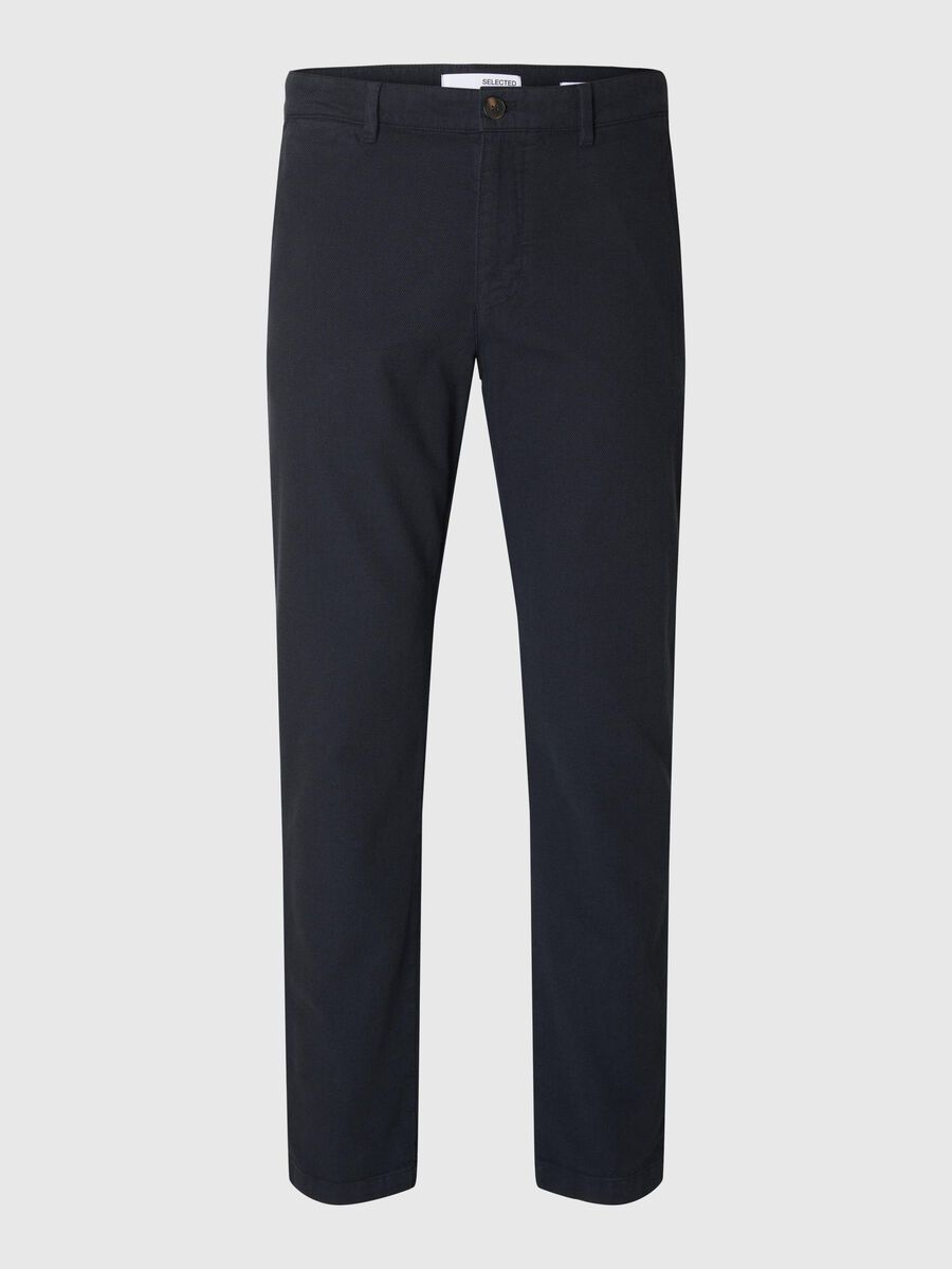 Selected 175 SLIM FIT GESTRUCTUREERD CHINO, Dark Sapphire, highres - 16091554_DarkSapphire_001.jpg