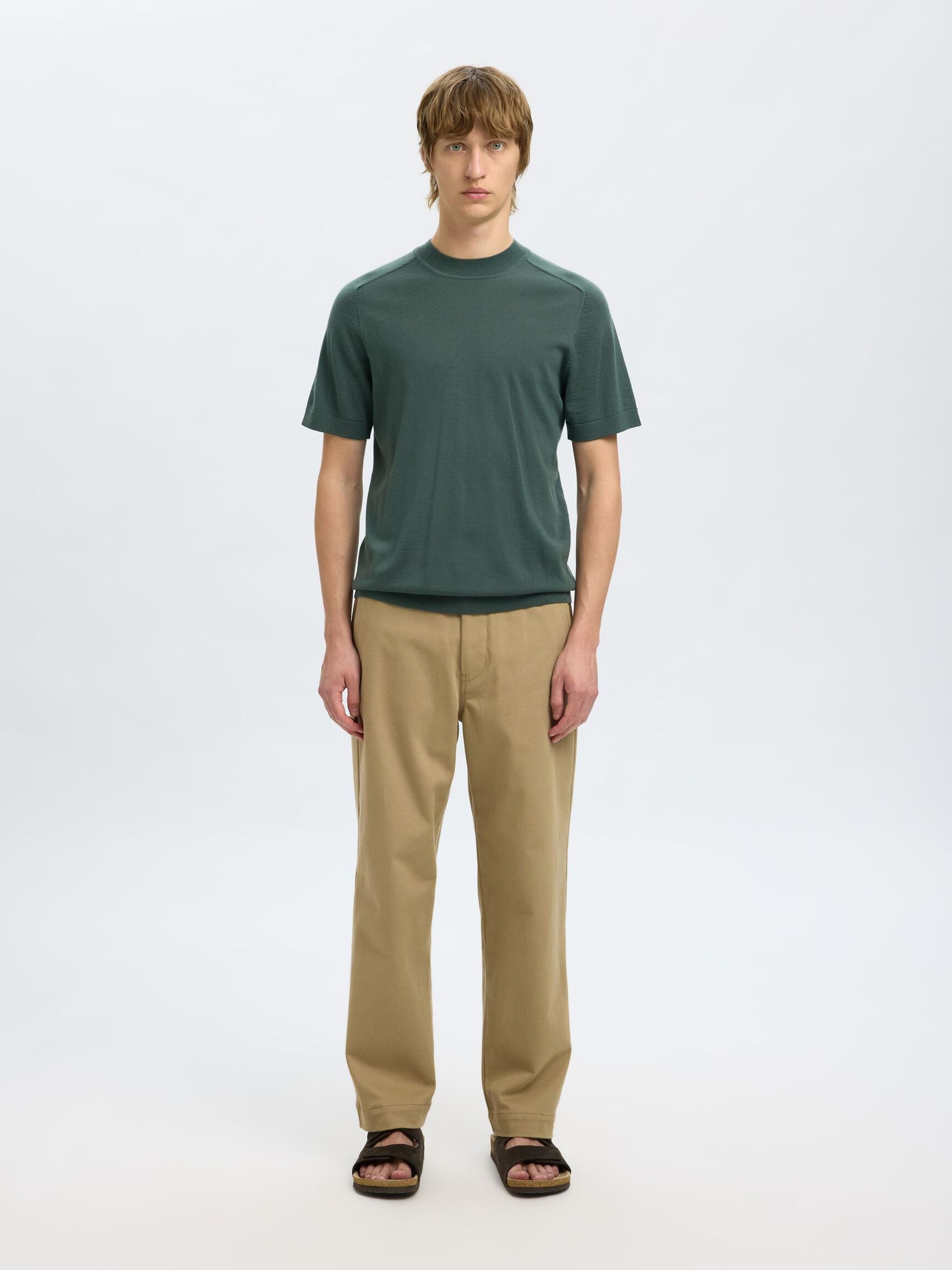100% MERINO WOOL T-SHIRT, Deep Forest, highres