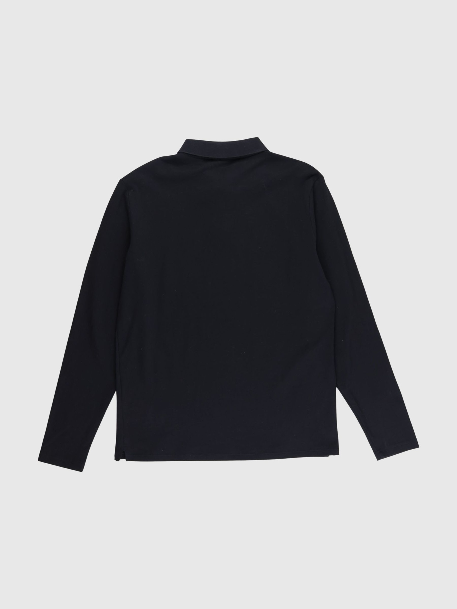 LANGÆRMET POLO, Black, highres