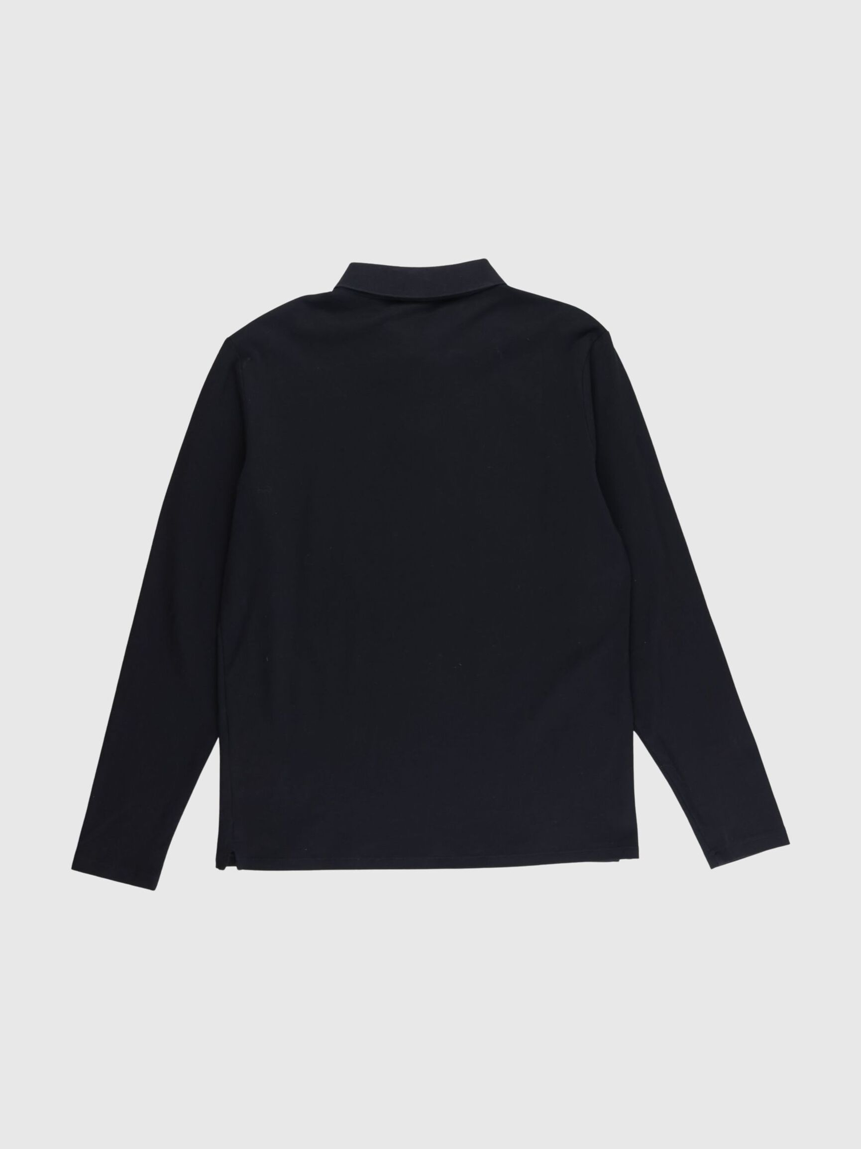 LANGÆRMET POLO, Black, highres