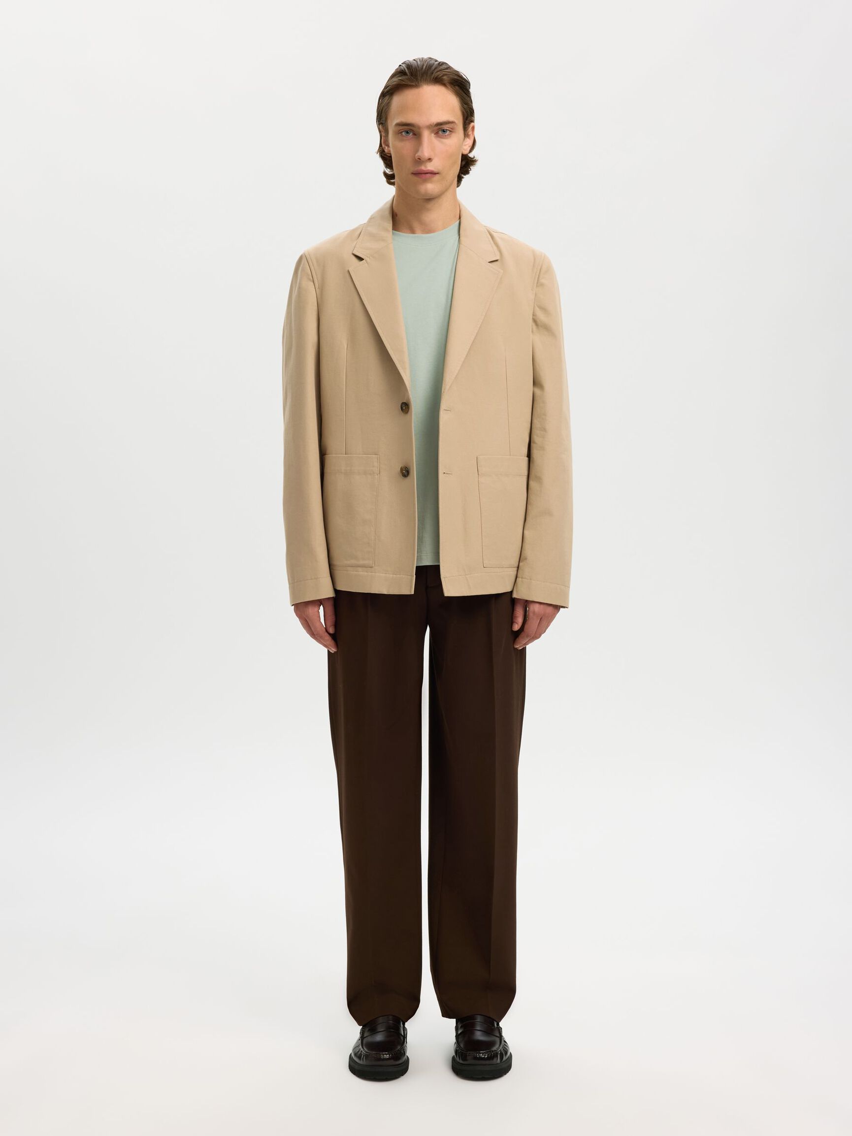 REGULAR T-SHIRT, Aqua Gray, highres