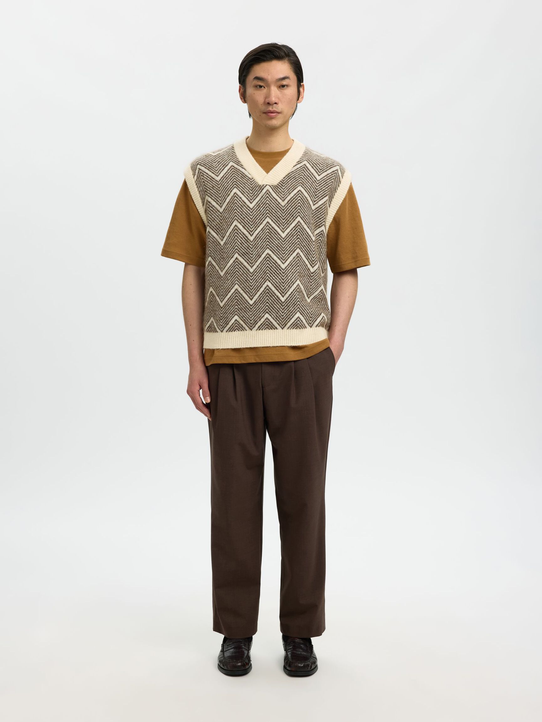 COUPE DÉCONTRACTÉE GILET TRICOTÉ, Delicioso, highres