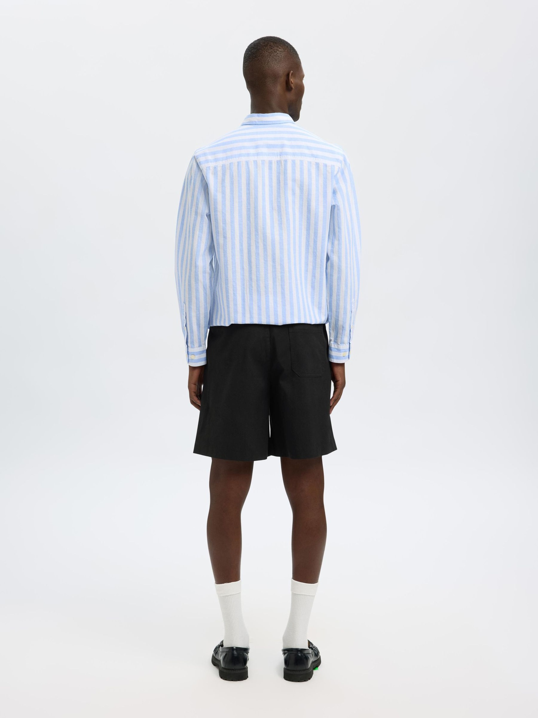 LOOSE FIT SHORTS, Black, highres