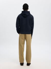 100% BOMULD HOODIE, Dark Sapphire, highres
