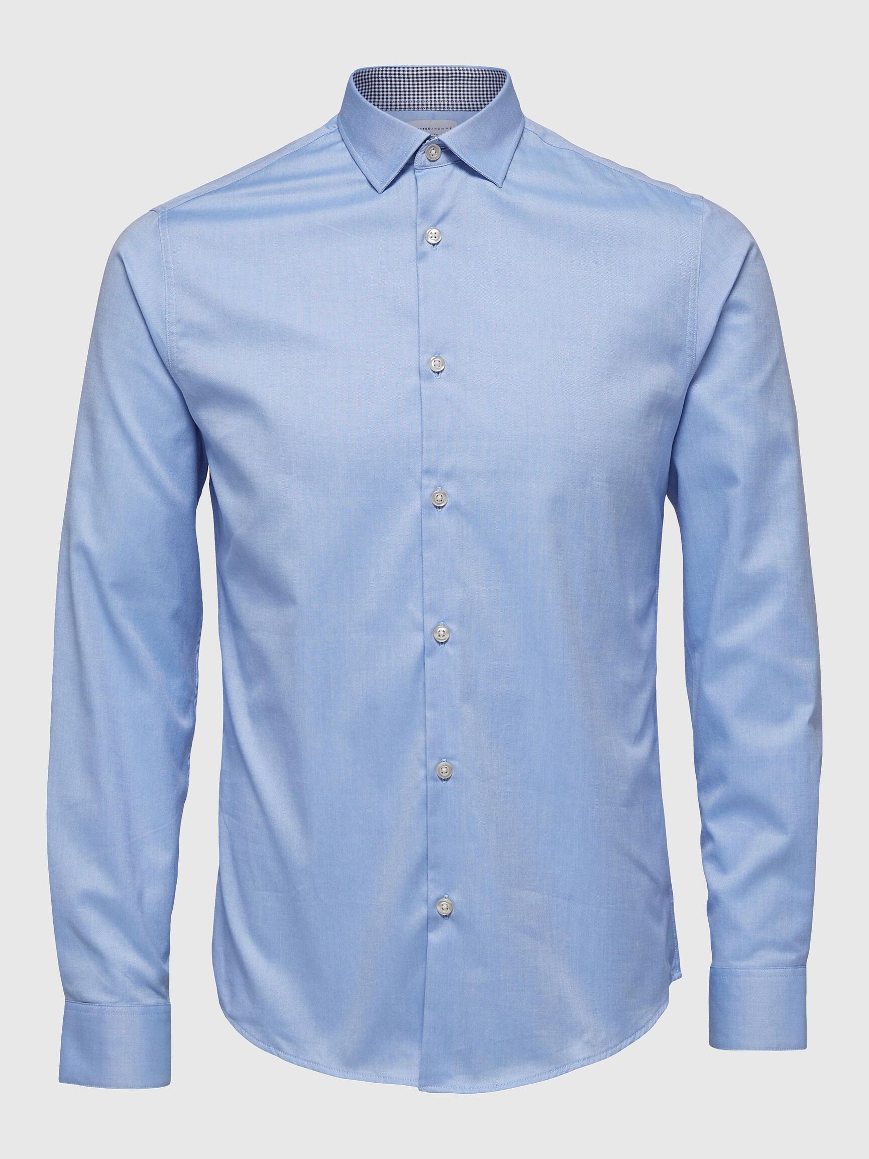SLIM FIT SKJORTE, Light Blue, highres