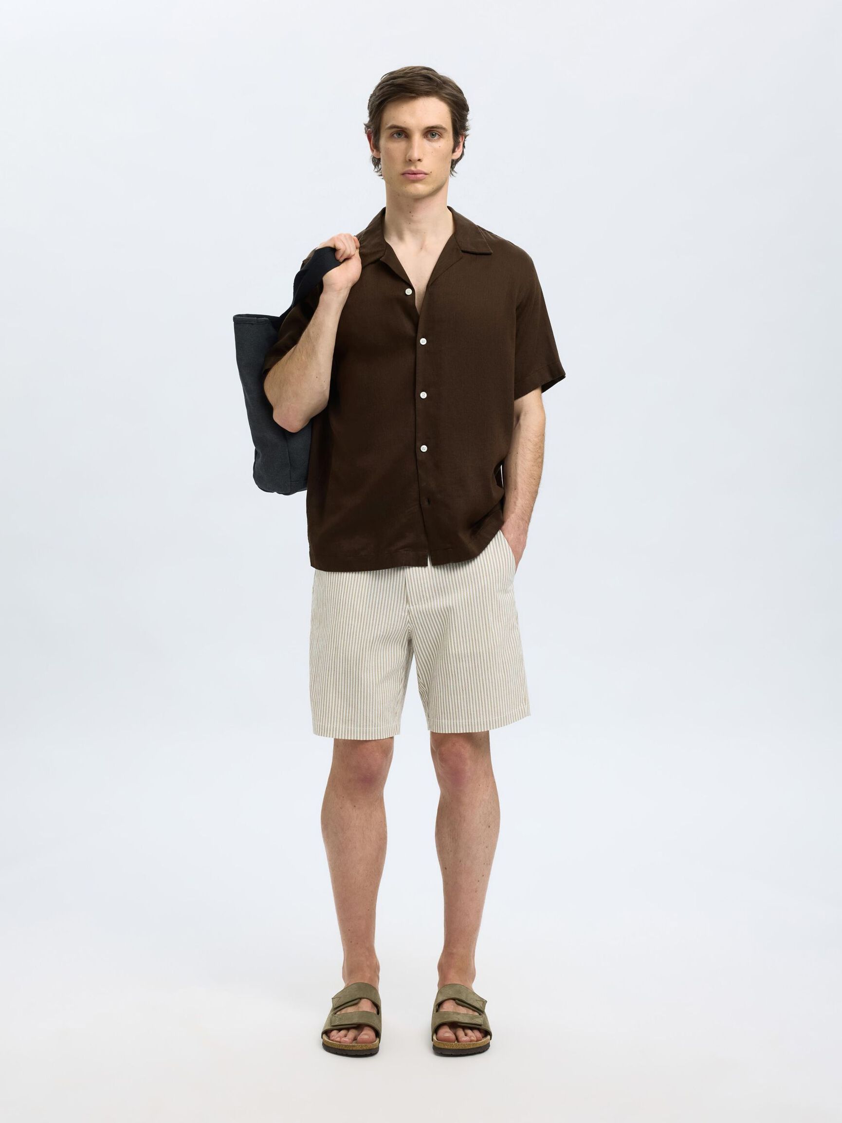 PRINTED SHORT SLEEVED SHIRT, Demitasse, highres