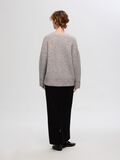Selected OVERSIZED WOOL BLEND CARDIGAN, Steel Gray, highres - 16094703_SteelGray_1133748_004.jpg