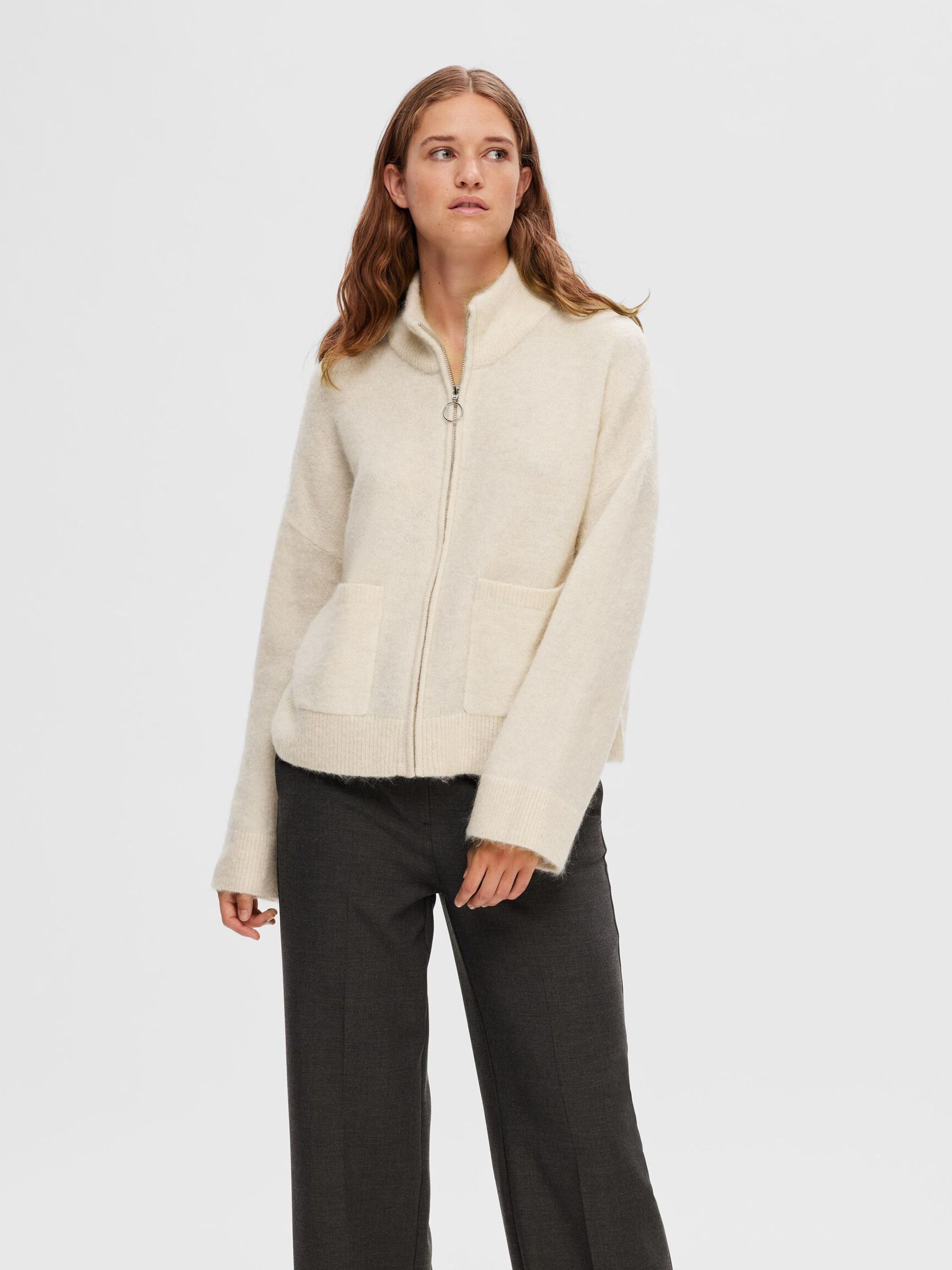 ULDBLANDING CARDIGAN, Birch, highres