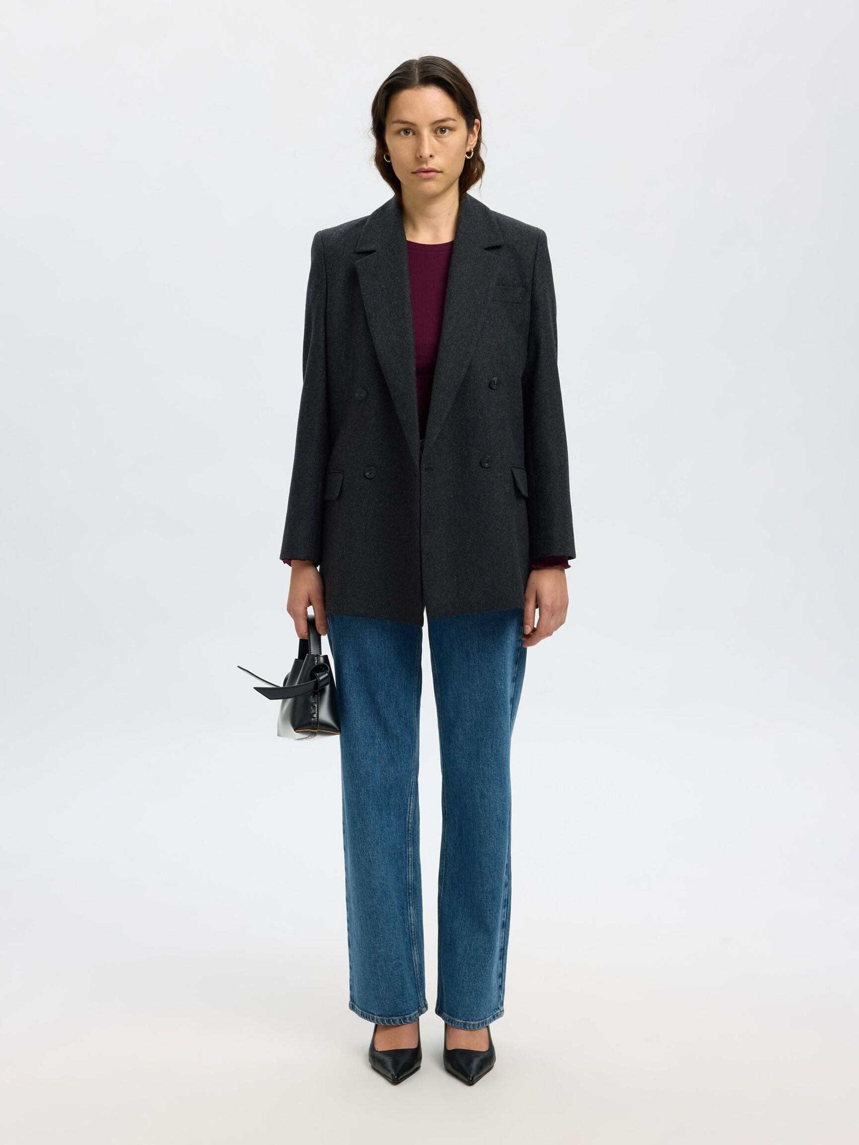 RIBBED LONG SLEEVED TOP, Fig, highres