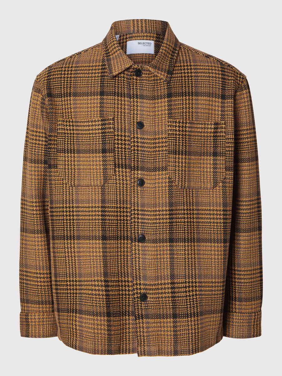 Selected GERUITE OVERSHIRT, Chocolate Torte, highres - 16094847_ChocolateTorte_1125934_001.jpg