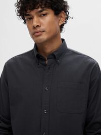 OXFORD SHIRT, Black, highres