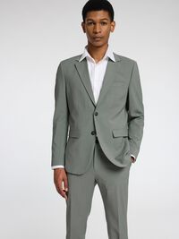 BOUTONNAGE SIMPLE BLAZER AJUSTÉ, Iceberg Green, highres