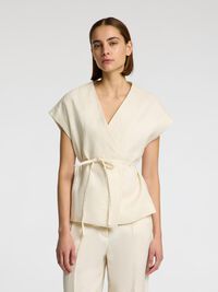 100% LEINEN TANKTOP, Birch, highres