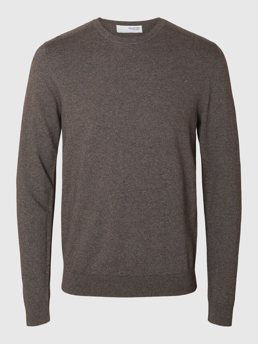 Selected LANGARM STRICKPULLOVER, Morel, highres - 16074682_Morel_1121322_001.jpg