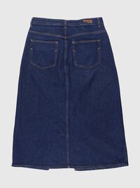 DENIM MIDI SKIRT, Dark Blue Denim, highres