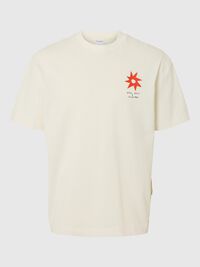 BEDRUKT T-SHIRT, Egret, highres