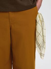 LINEN BLEND BARREL FIT TROUSERS, Monks Robe, highres