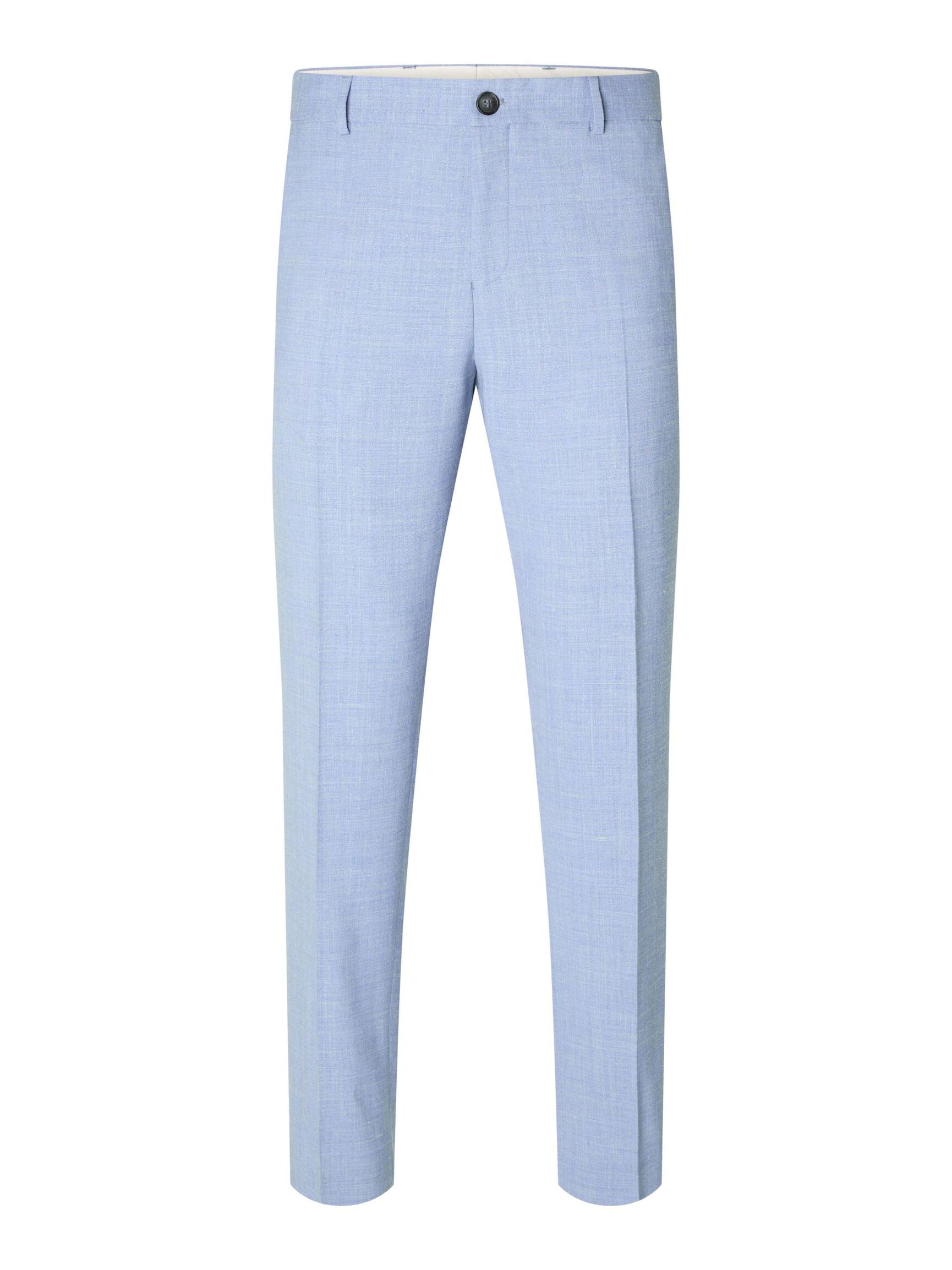 SLIM FIT SUIT TROUSERS, Light Blue, highres