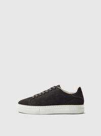 CHUNKY SUEDE  TRAINERS, Dark Grey, highres