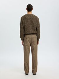 STRAIGHT FIT CHINOS, Chocolate Chip, highres