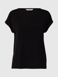 BOATNECK T-SHIRT, Black, highres