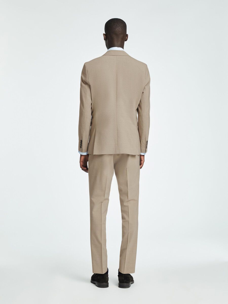 Selected SLIM FIT WOOL BLEND BLAZER, Sand, highres - 16094334_Sand_004.jpg