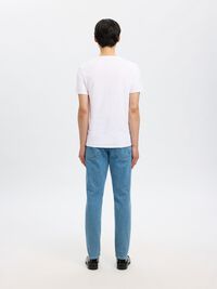 V-NECK T-SHIRT, Bright White, highres