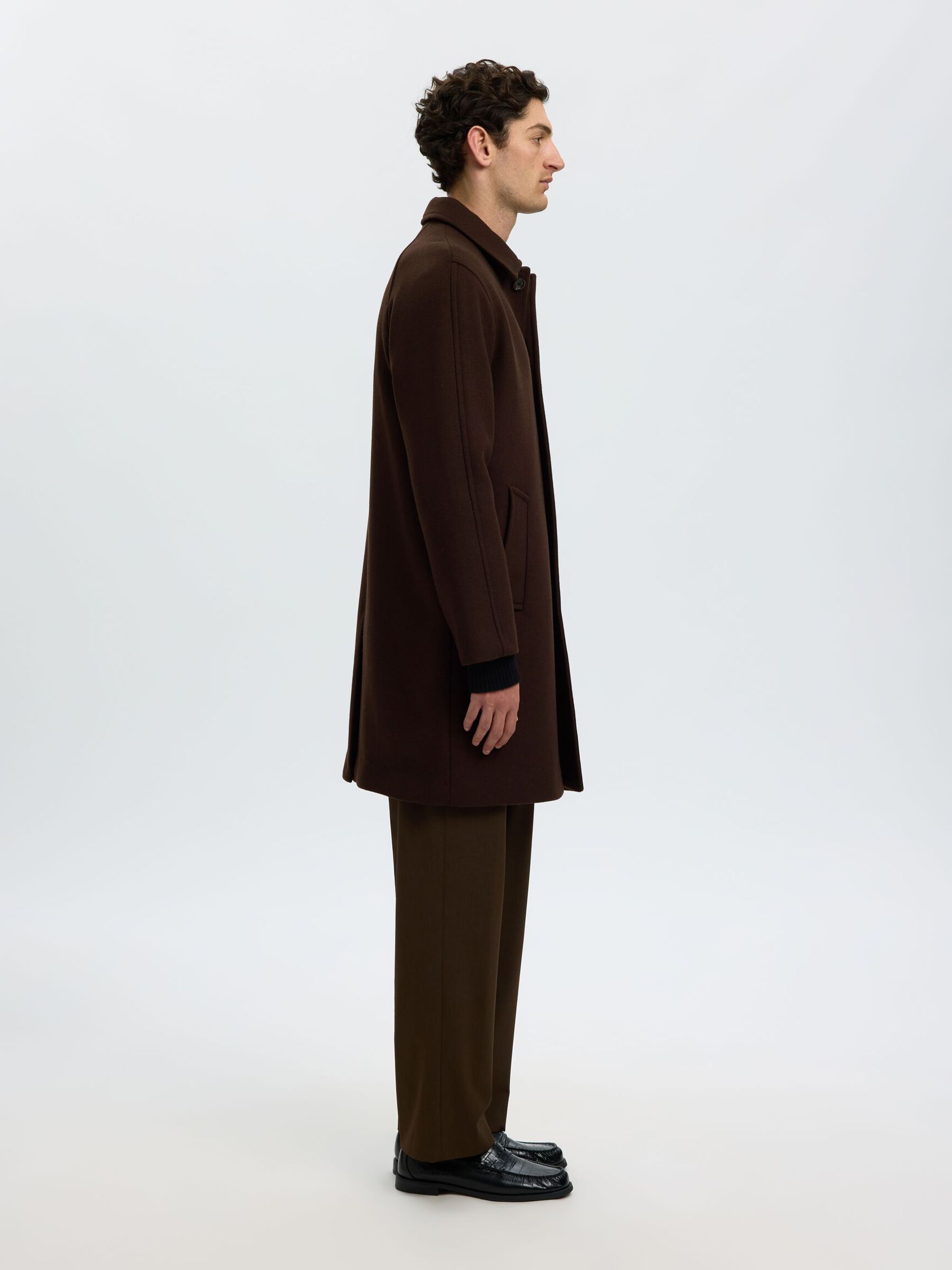 WOOL BLEND COAT, Delicioso, highres