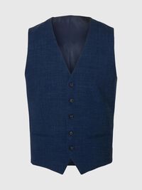 SLIM FIT  WAISTCOAT, Dark Navy, highres