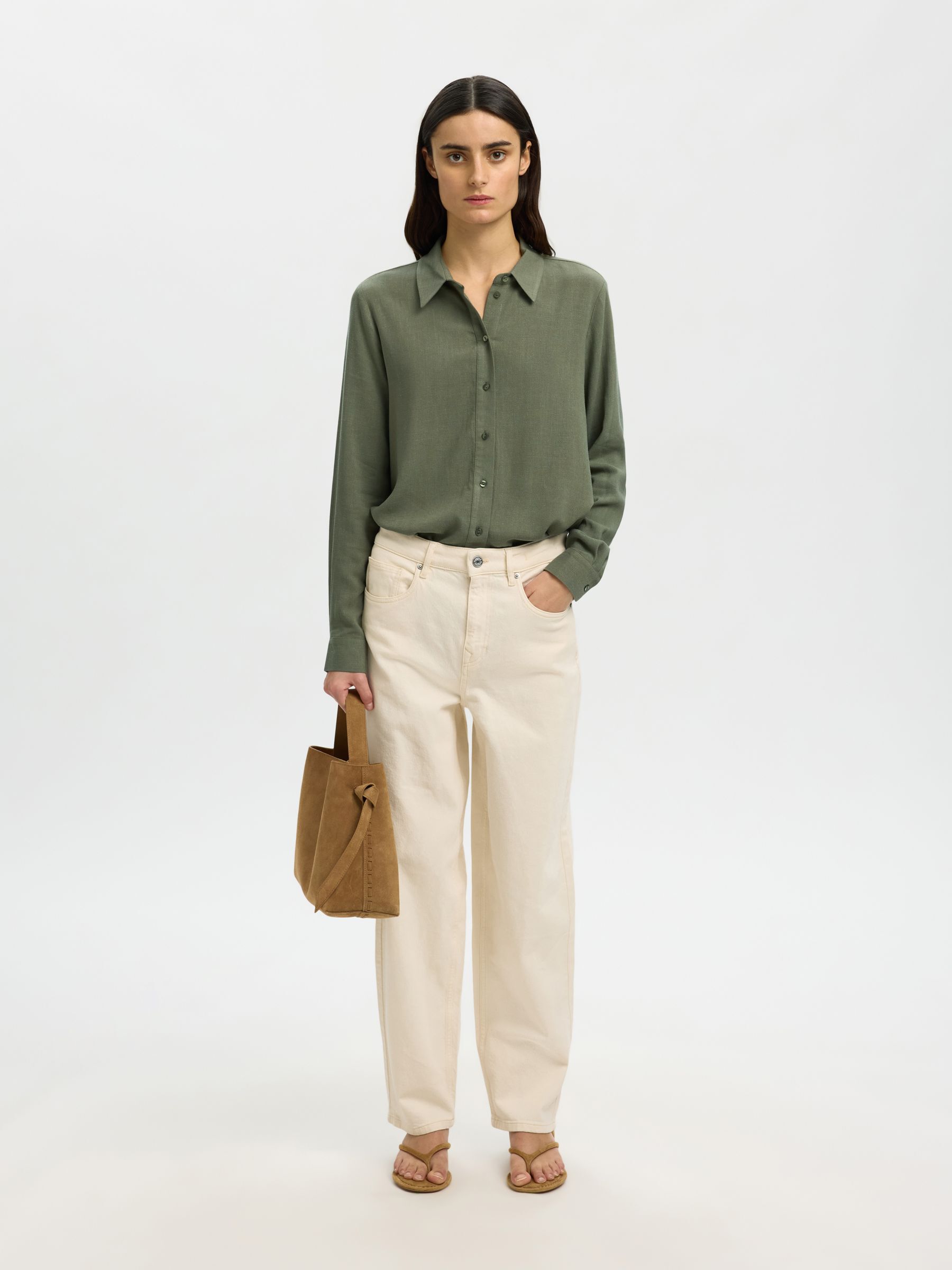 KOSZULA, Deep Lichen Green, highres