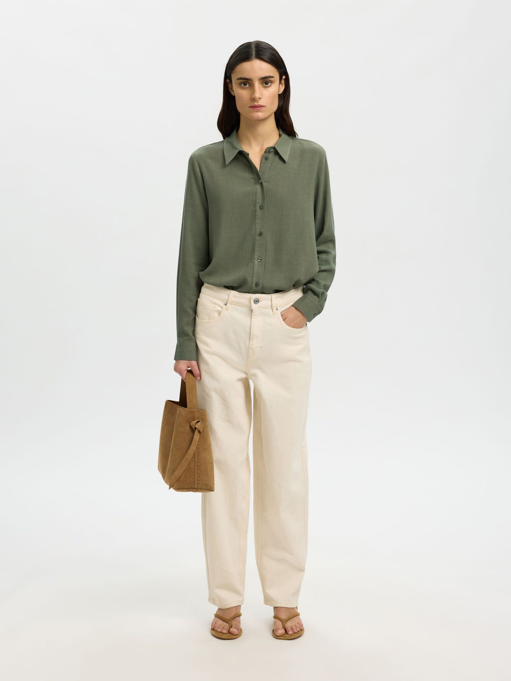 KOSZULA, Deep Lichen Green, highres