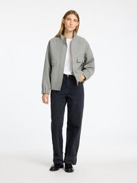 WOLLGEMISCH BOMBERJACKE, Medium Grey Melange, highres