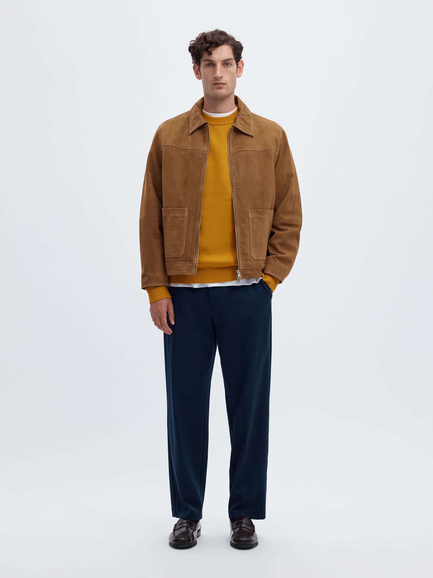 CREWNECK PULLOVER, Chai Tea, highres