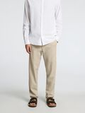Selected SLIM TAPERED LEINENMIX HOSE, Vetiver, highres - 16087636_Vetiver_1118492_003.jpg