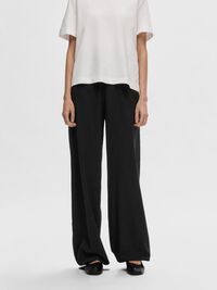 CLASSIQUE PANTALON À JAMBE AMPLE, Black, highres
