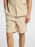 Selected EN COTON RAYÉ SHORT, Oatmeal, highres - 16091289_Oatmeal_006.jpg