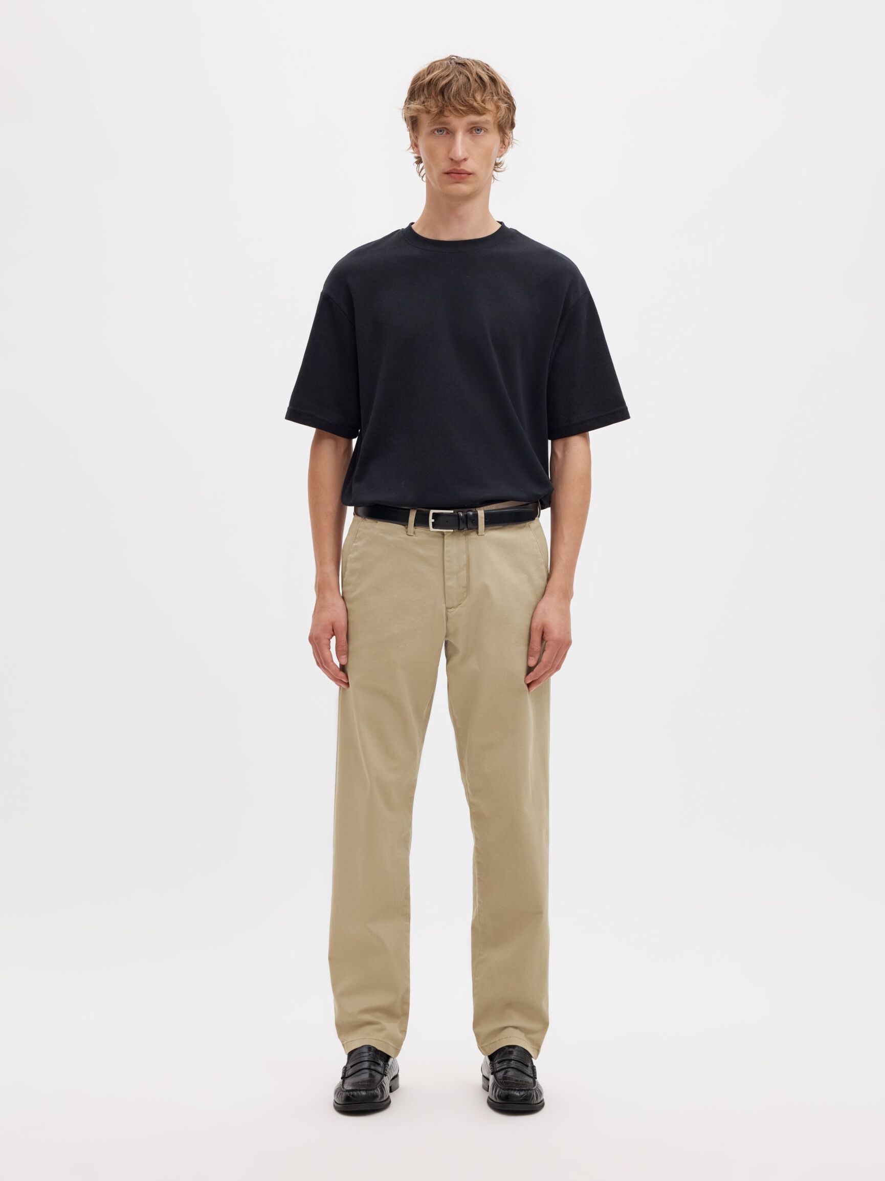 196 STRAIGHT FIT CHINOS, Greige, highres